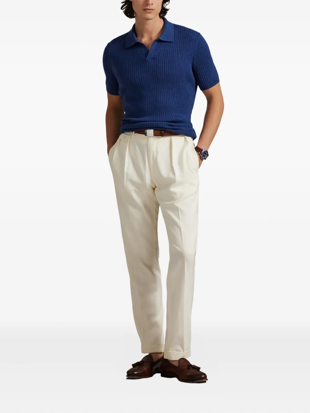 Polo Ralph Lauren Ribgebreide trui Blauw