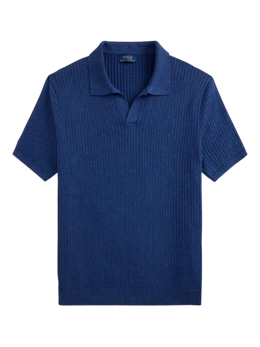 Polo Ralph Lauren T-shirt con colletto a coste - Blu