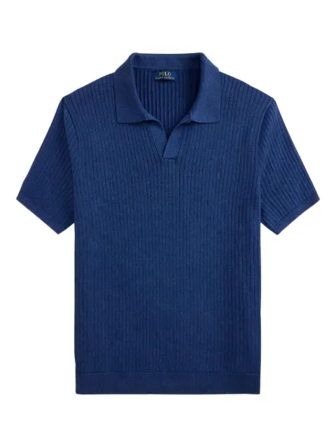 Polo Ralph Lauren playera de canalé con cuello