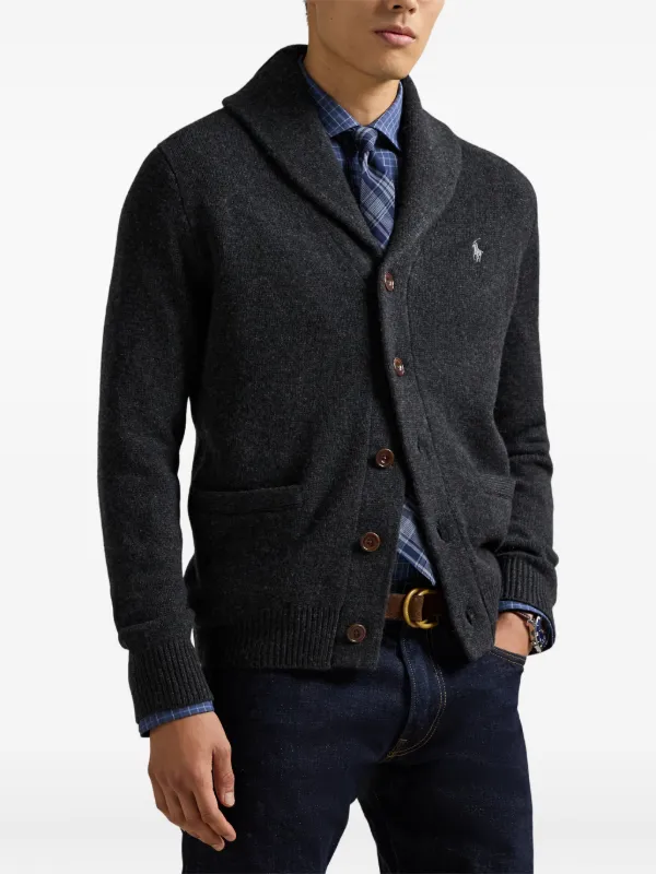 Polo Ralph Lauren ショールカラー カーディガン | グレー | FARFETCH JP