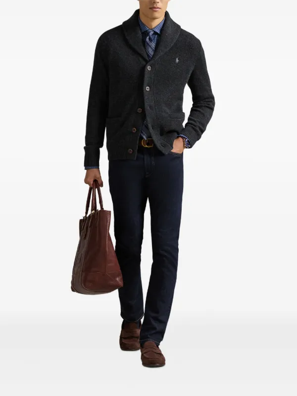 Polo Ralph Lauren ショールカラー カーディガン | グレー | FARFETCH JP