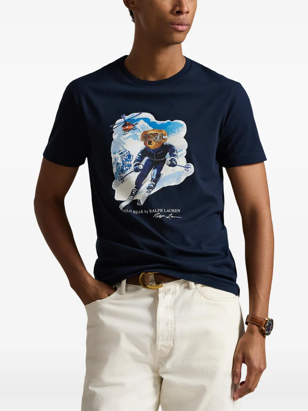 Polo Ralph Lauren T-shirt met print Blauw