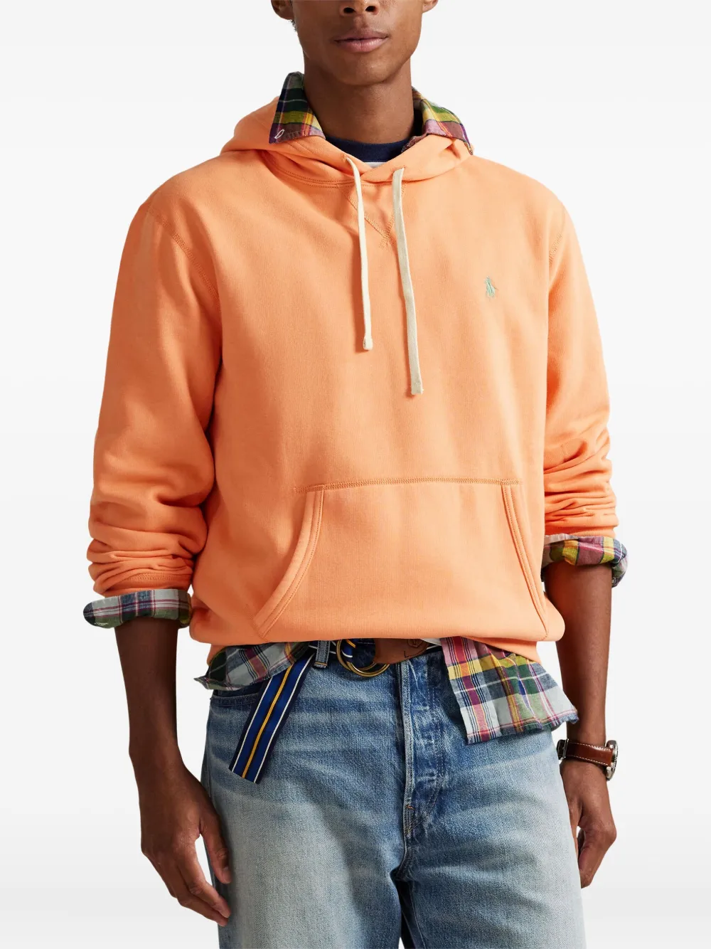 Polo Ralph Lauren Long-sleeved Hoodie In Orange