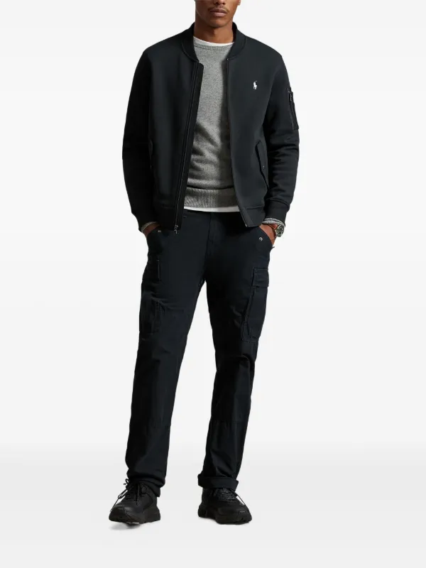 Polo Ralph Lauren logo-embroidered zip-up Cotton Bomber Jacket