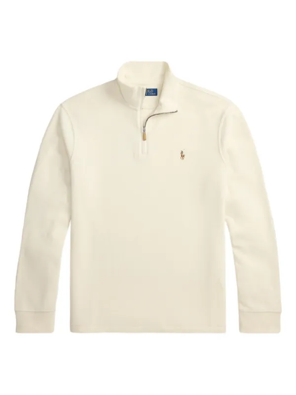 Polo Ralph Lauren Moletom Com Zíper Parcial | Neutro | FARFETCH BR