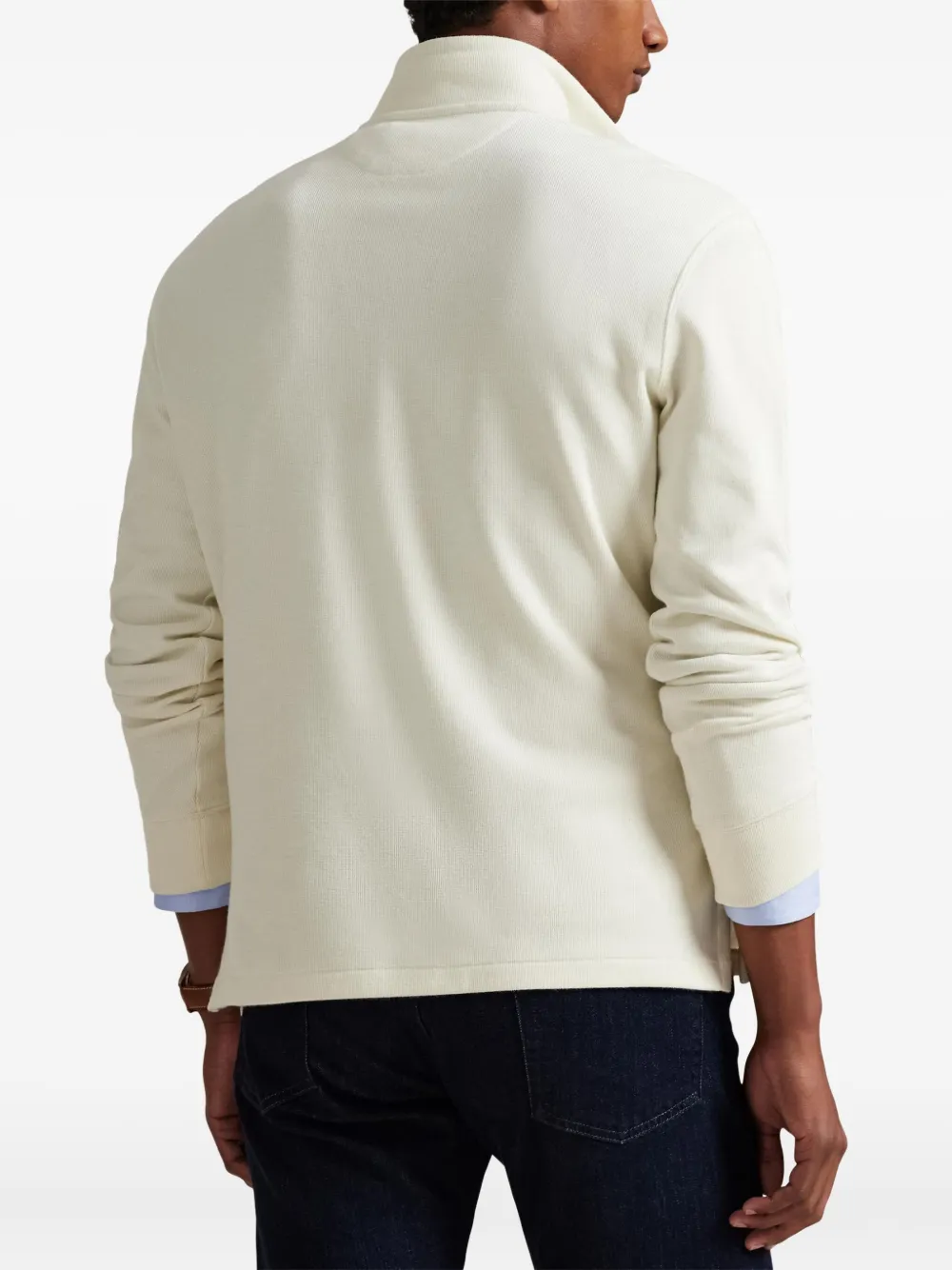 Polo Ralph Lauren Sweater met halve rits Beige