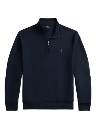Polo Ralph Lauren Agaslho Gola Alta Com Zíper Parcial | Azul