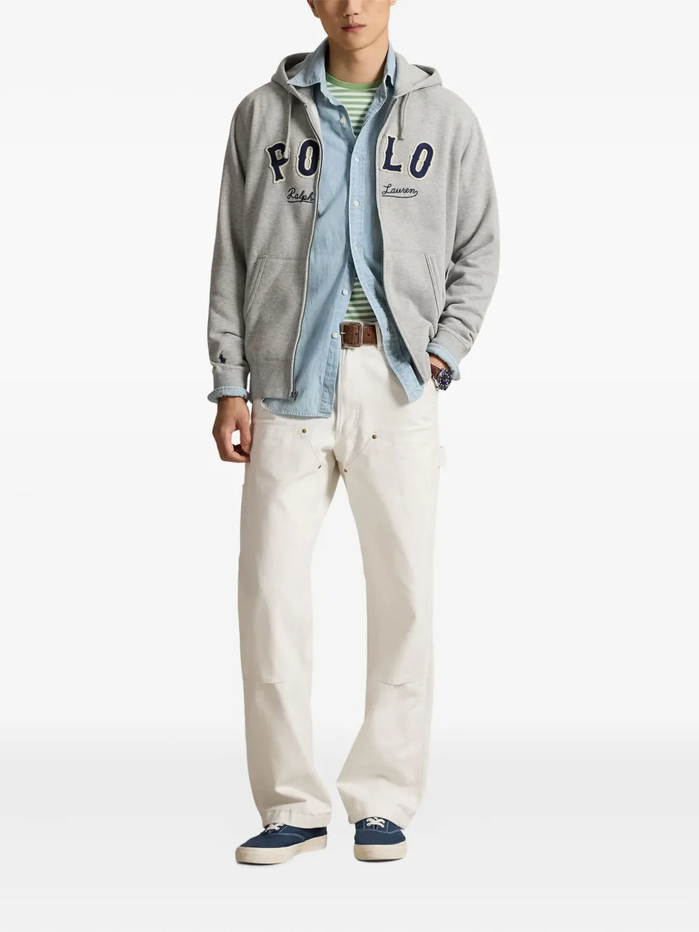 Polo Ralph Lauren hoodie con apliques y cierre | Hoodies | Image 2