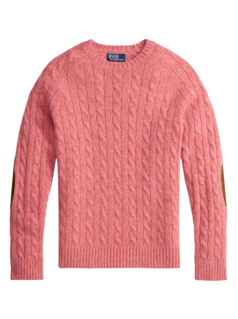 Polo Ralph Lauren cable-knit elbow-patch pullover