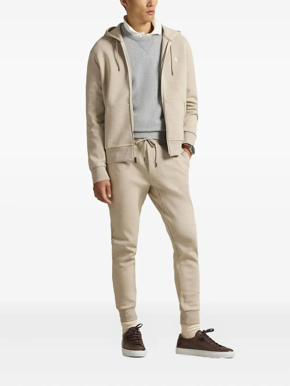 Polo Ralph Lauren Zip-up Hoodie In Neutral