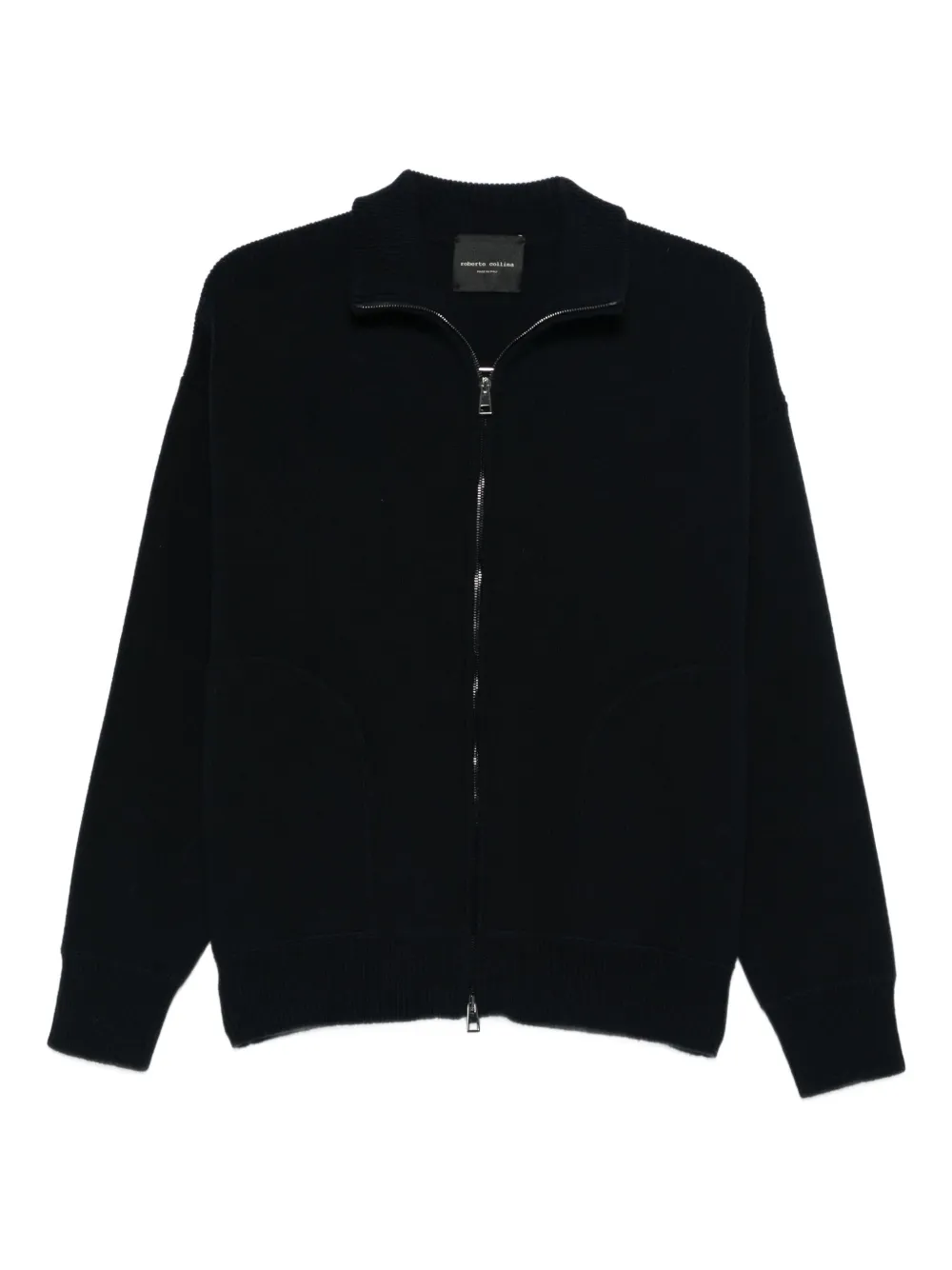 Roberto Collina suéter Camionneur ML con cierre | azul | Image 1