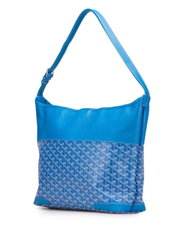 Goyard Pre-Owned 2011 Goyardine Grenadine Hobo Bag Blue
