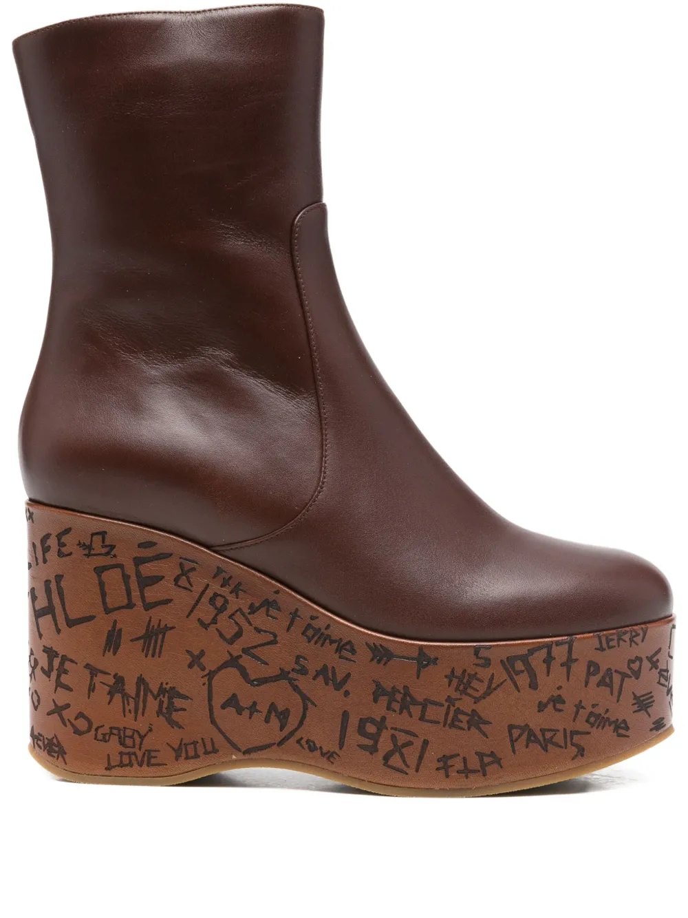 Chloé 80mm Maxime boots | Brown | Image 1