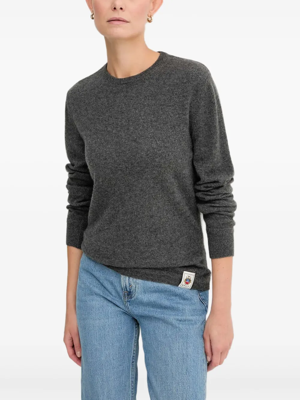 Bally Top met logopatch Grijs