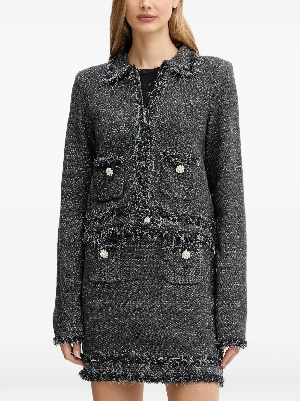 Blugirl Cardigan con decorazione - Grigio