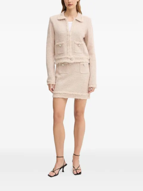 Blugirl falda corta con flecos