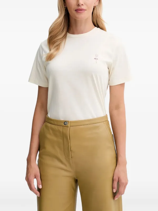 Bally Logo-print Short-sleeve T-shirt in Neutrals
