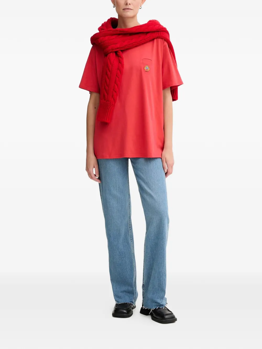  Bally Pocket-embellishment T-shirt - Red 