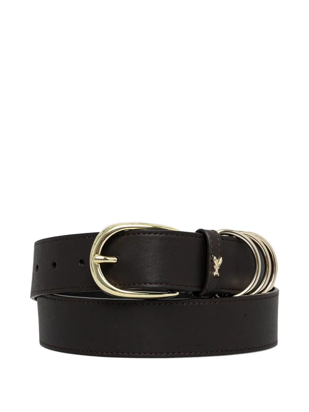 Patrizia Pepe Riem met drie ringen en Fly-bedel Bruin