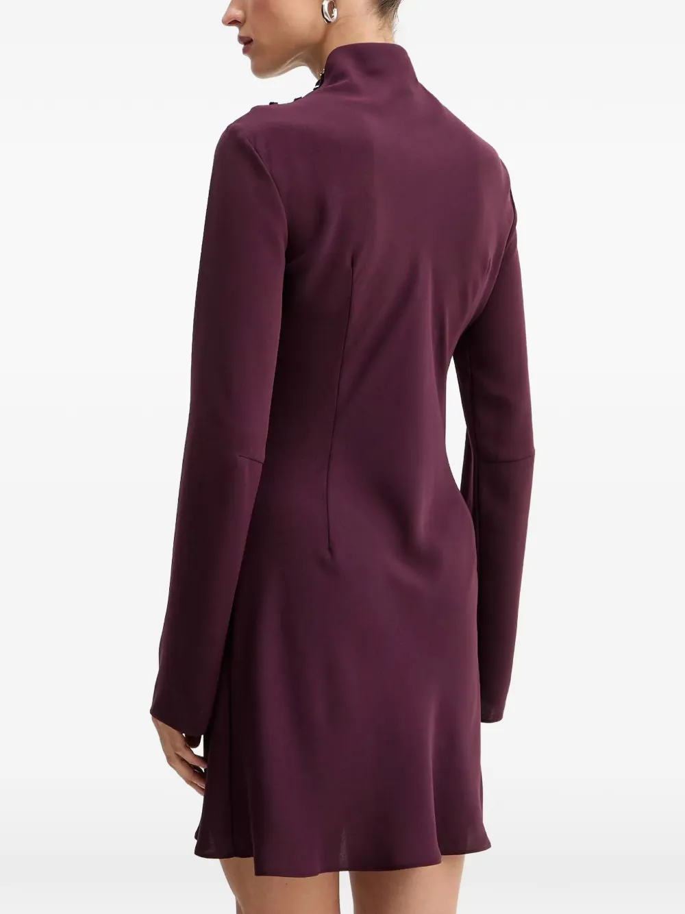 Patrizia Pepe Mini-jurk met knoopdetail Rood