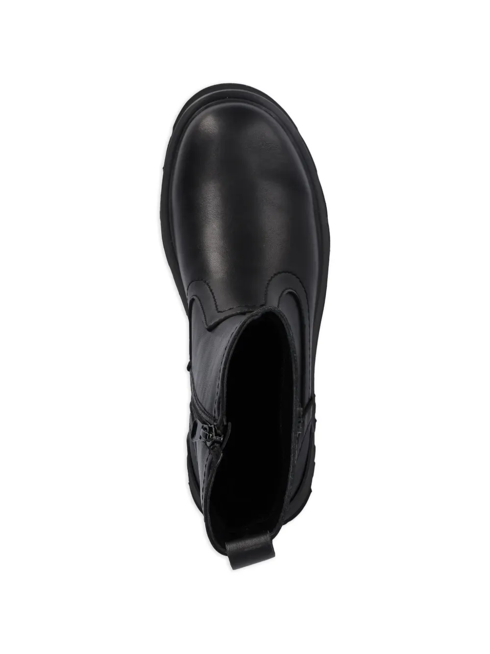 Patrizia Pepe girl Laarzen met ronde neus en Fly-detail Zwart