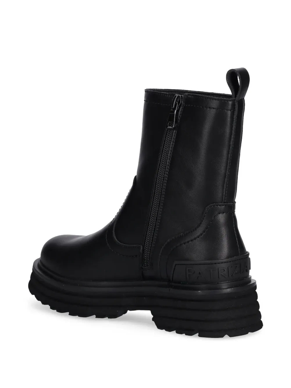 Patrizia Pepe girl Laarzen met ronde neus en Fly-detail Zwart