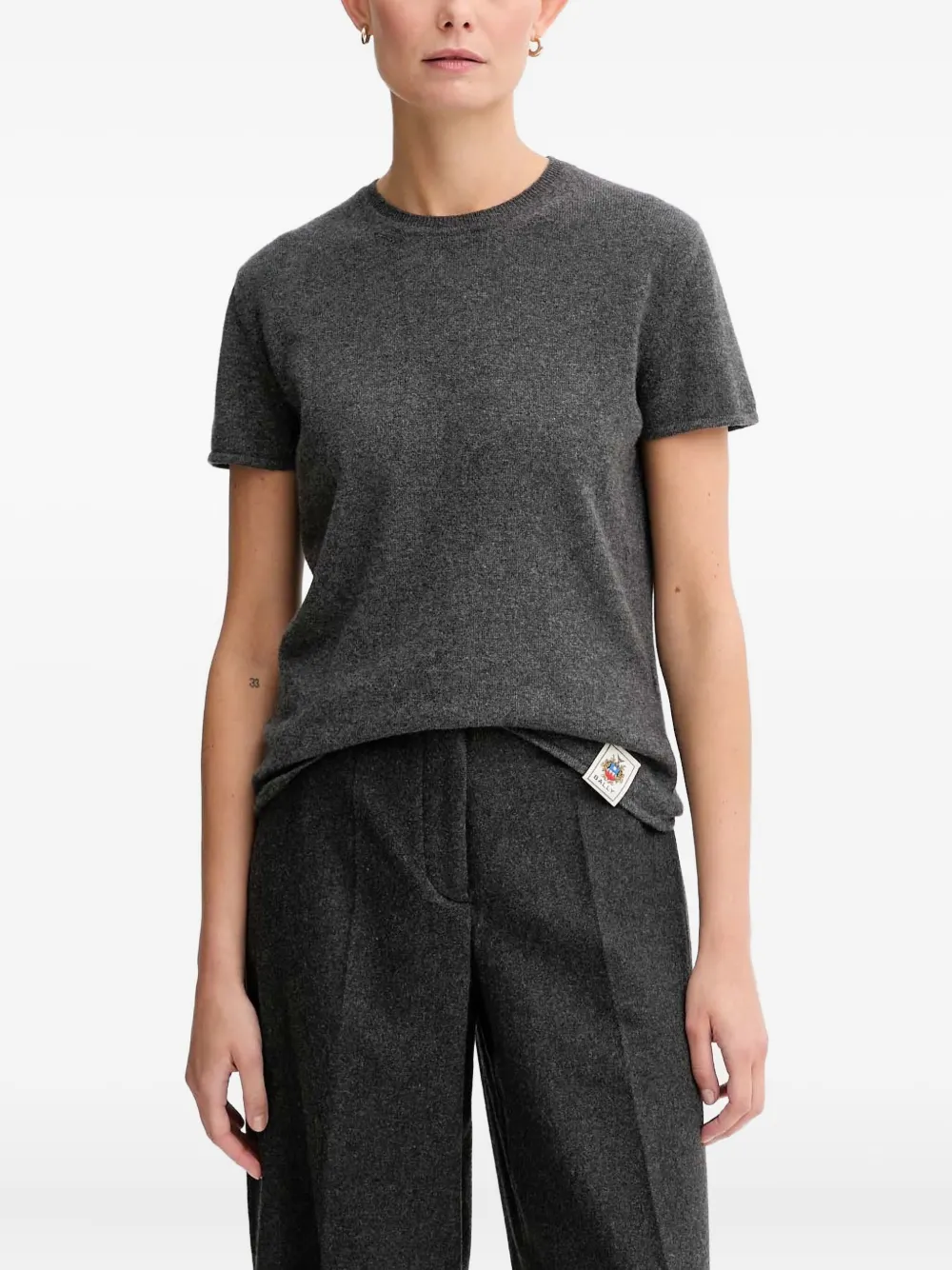 Bally Short-sleeve T-shirt In Gray
