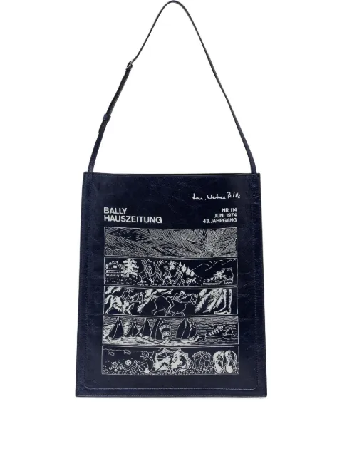 Bally graphic shoulder bag
