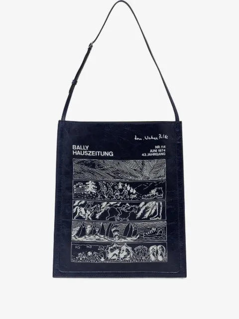 Bally graphic shoulder bag