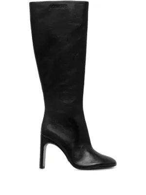Patrizia Pepe 70mm pointed-toe Calf Leather Boots | Black