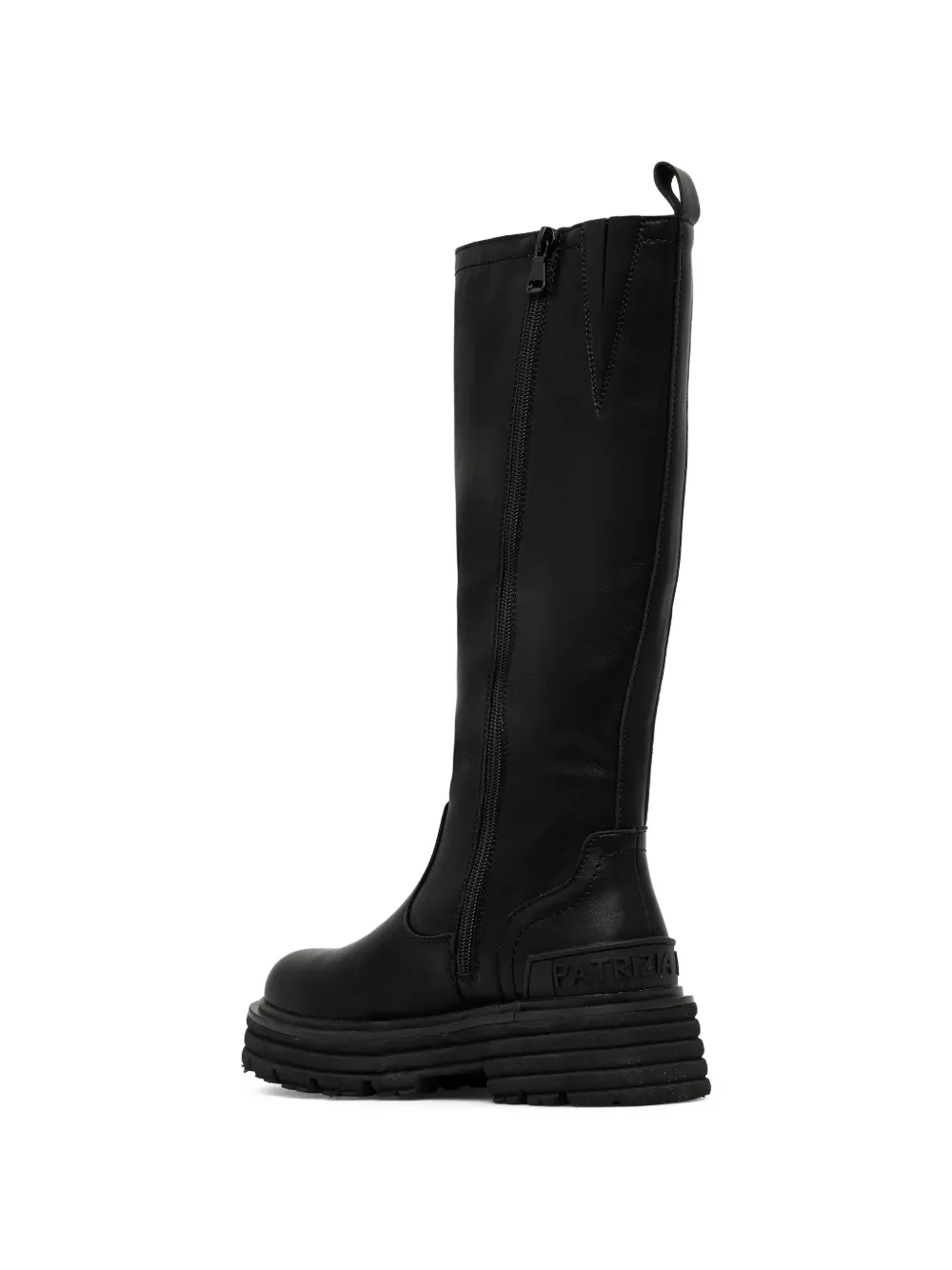 Patrizia Pepe girl Laarzen met ritssluiting en Fly-detail Zwart