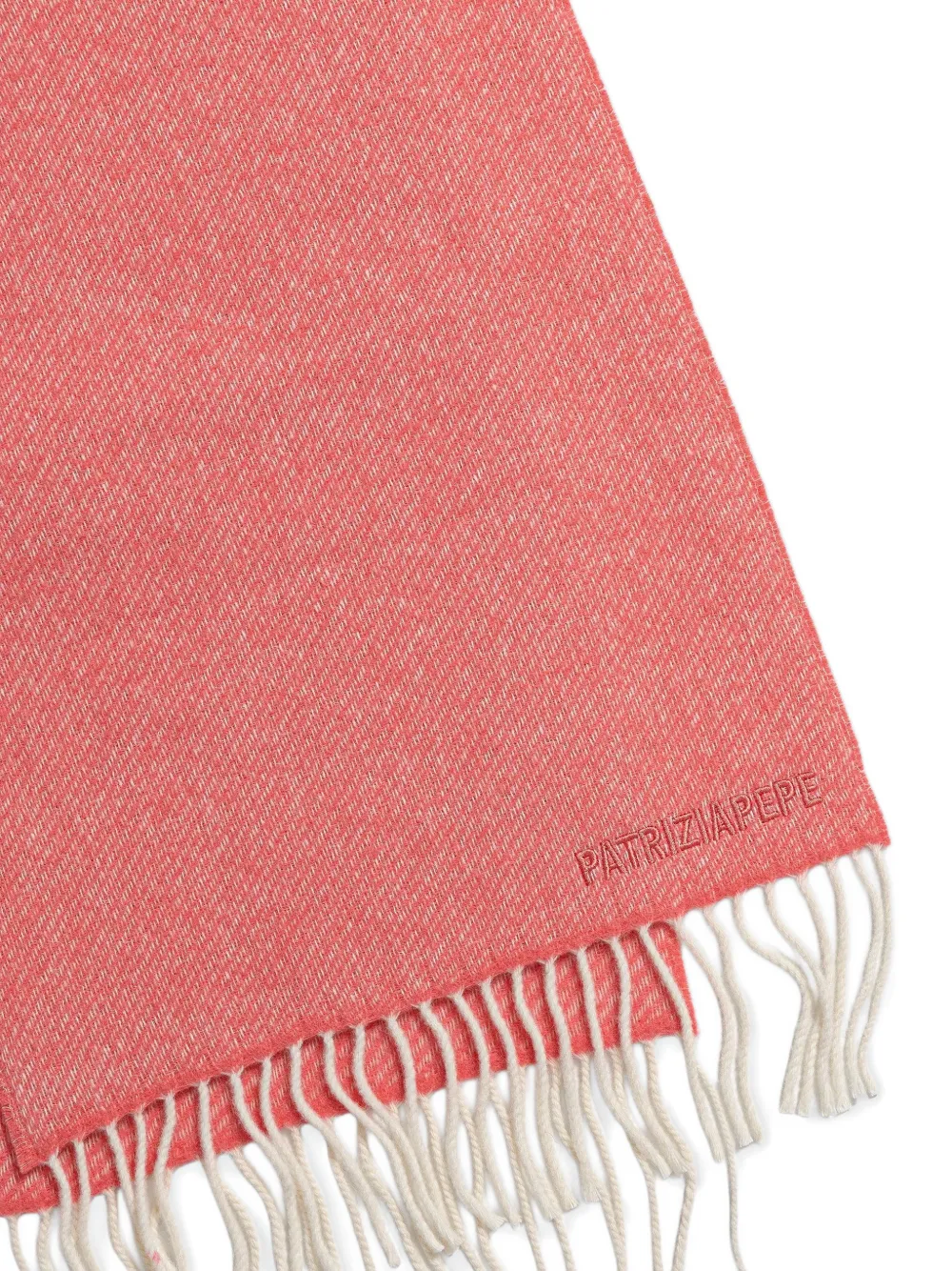 Patrizia Pepe fringed scarf - Roze