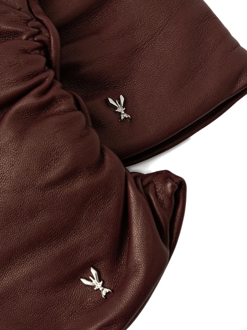 Patrizia Pepe Leren handschoenen - Rood