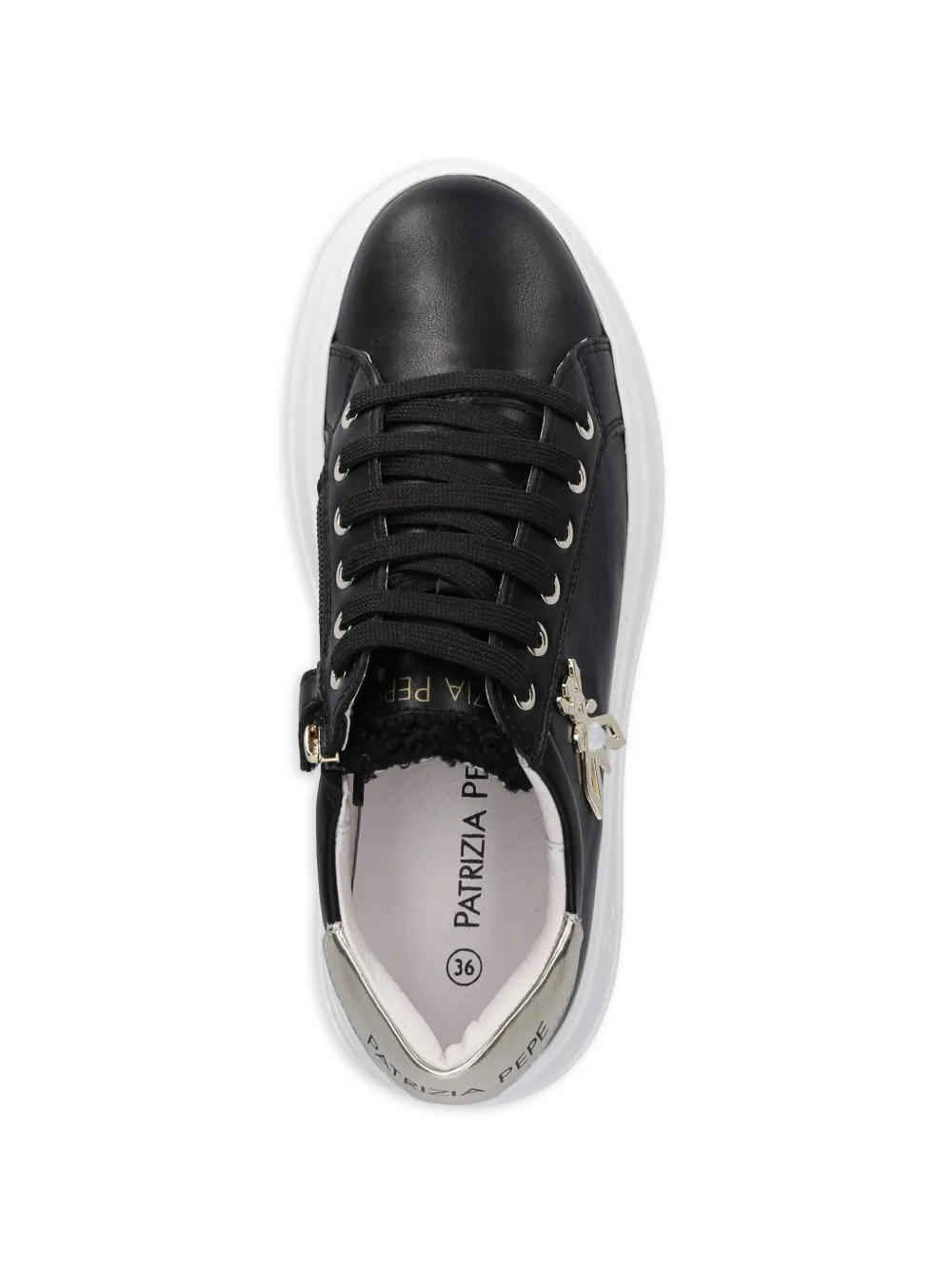 Patrizia Pepe girl Sneakers met Fly-detail Zwart