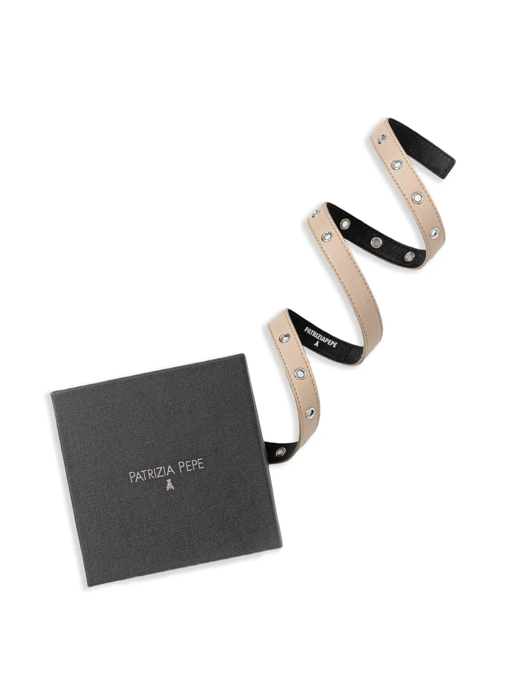 Patrizia Pepe Gespriem met logobedel Beige