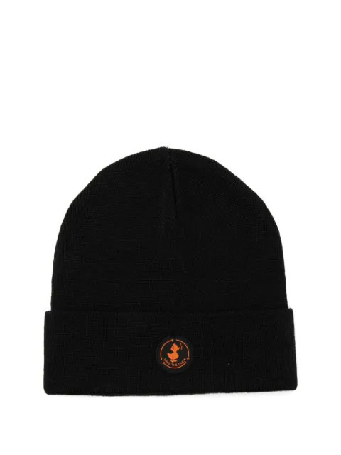 Save The Duck Kids logo patch beanie
