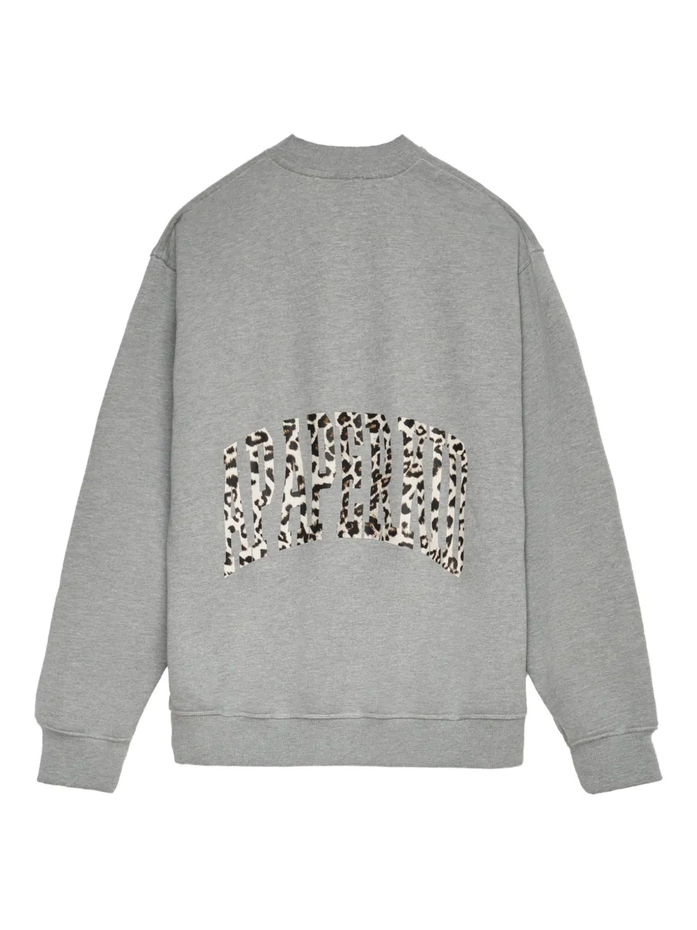 A Paper Kid Sweater met dierenprint - Grijs