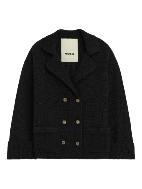A Paper Kid cárdigan con doble botonadura