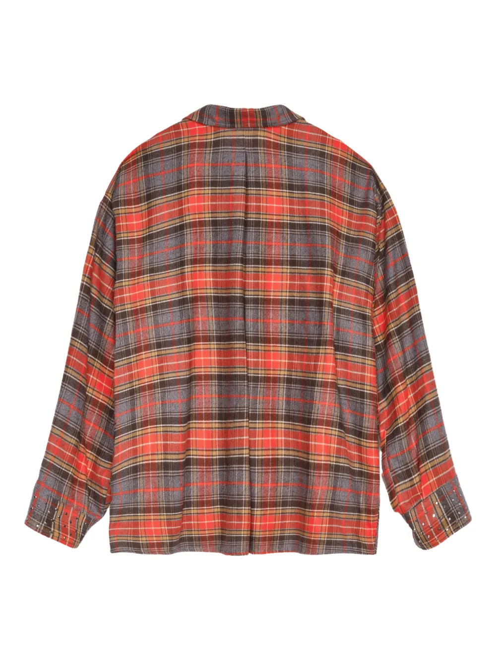 A Paper Kid Geruite verfraaide top - Rood