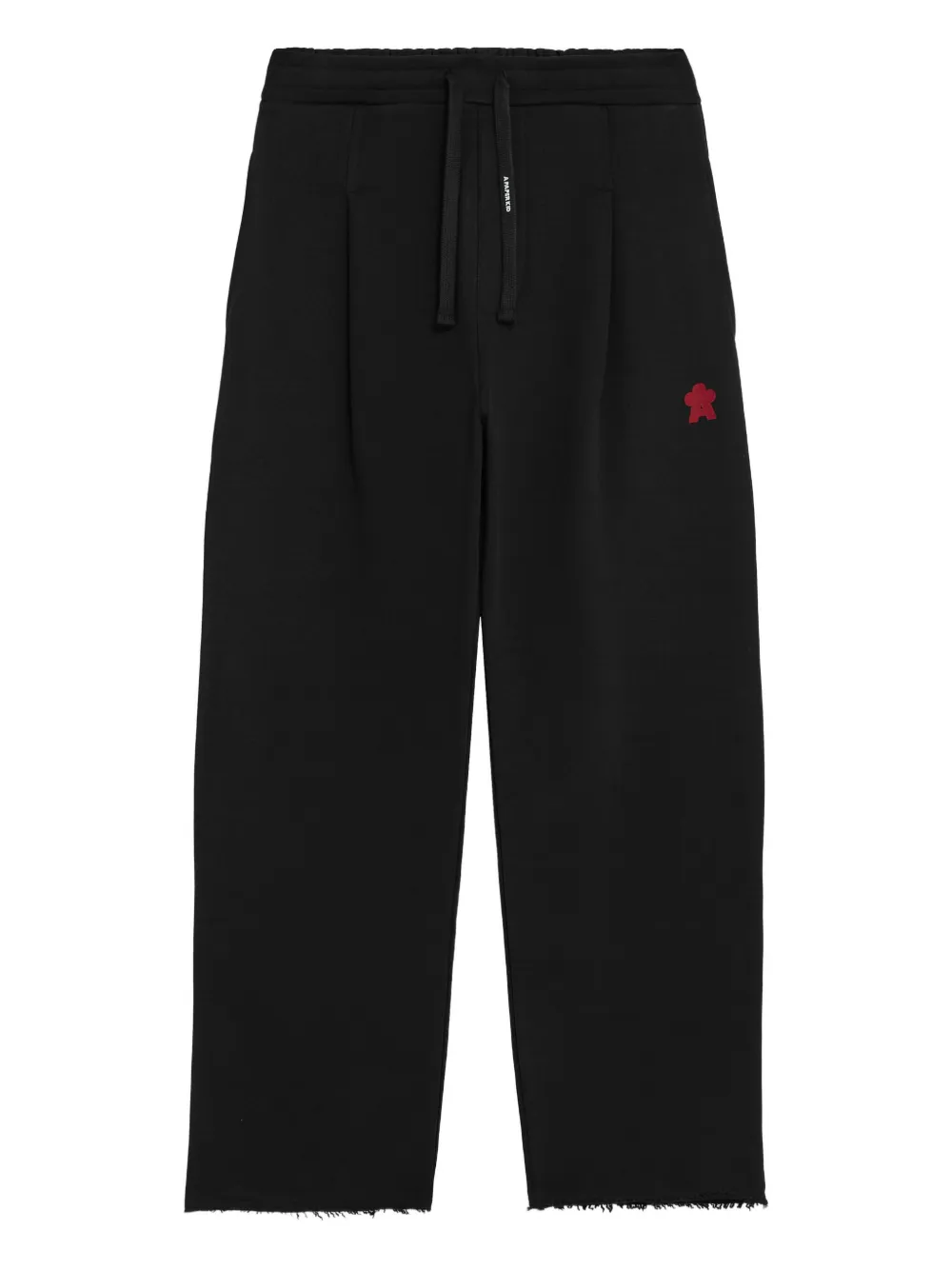 A Paper Kid drawstring raw-hem trousers | Black | Image 1