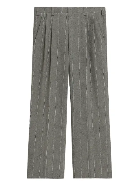 A Paper Kid pinstripe pleated trousers