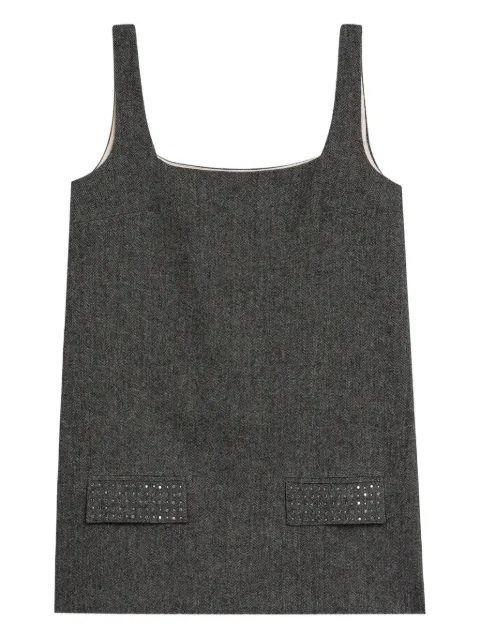 A Paper Kid square neck pocket dress