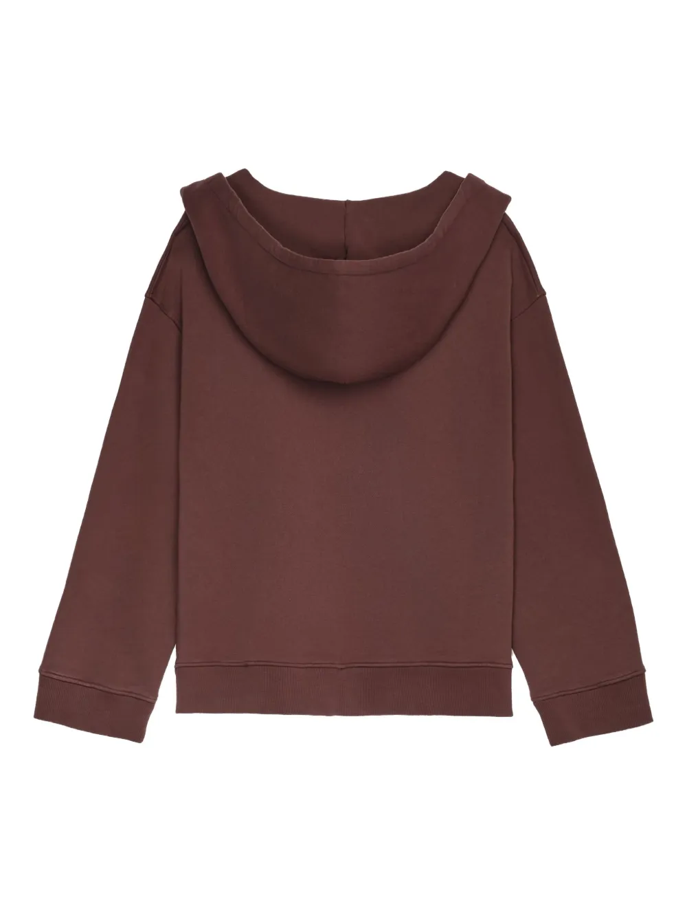 A Paper Kid Hooded Graphic Hoodie In Brown