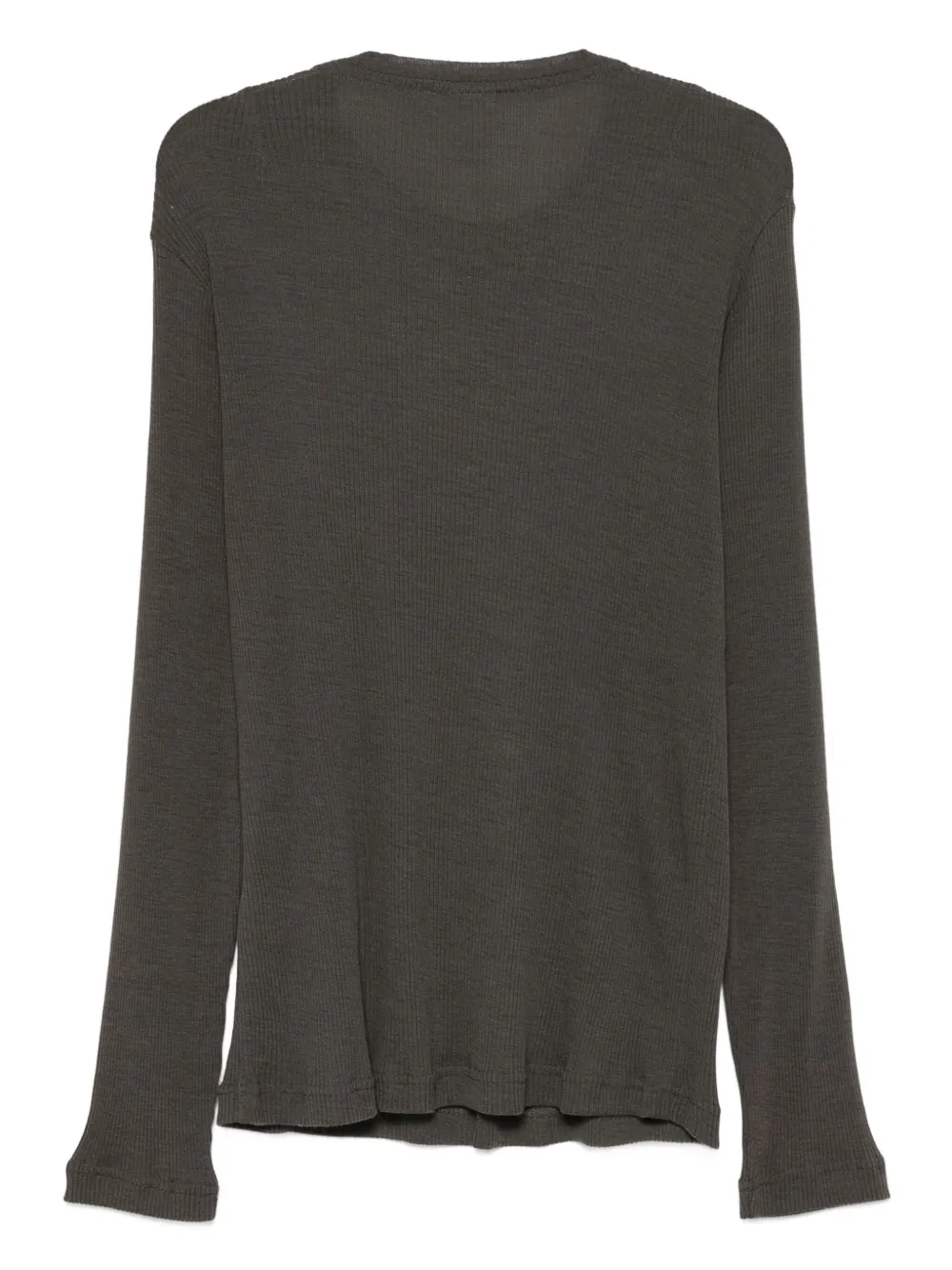 RANRA T-shirt met lange mouwen - Bruin
