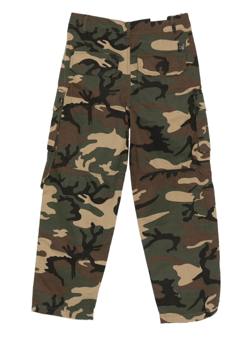 Alpha Industries camouflage-print trousers - Groen