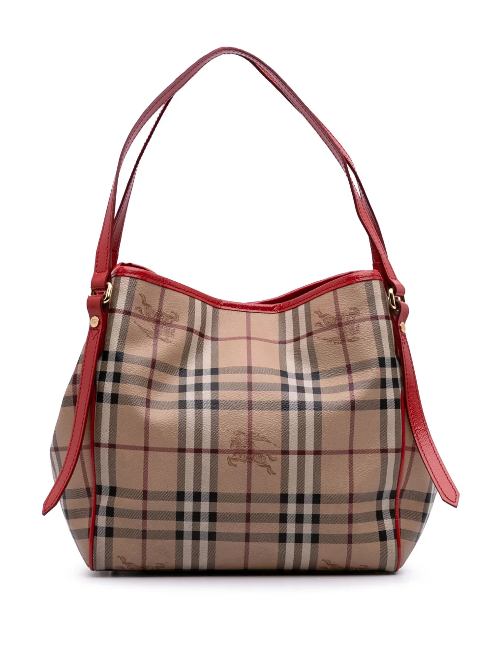 Burberry Pre-Owned 2000-2017 スモール ヘイマーケットチェック コーテッドキャンバス カンタベリー トートバッグ