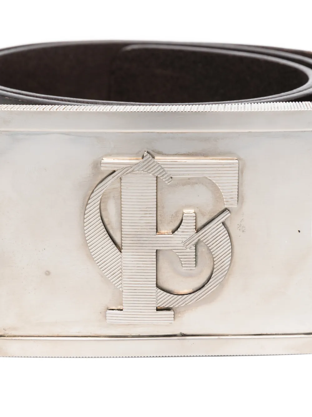 Gianfranco Ferré Pre-owned 2000s Logo-buckle Belt in Brown, view 3