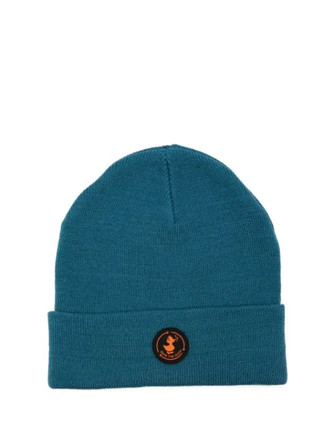 Save The Duck Kids logo patch beanie
