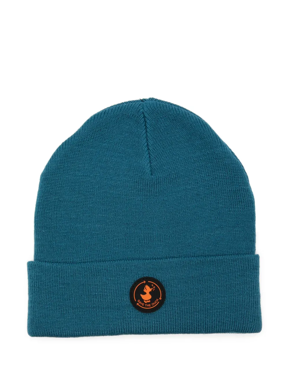 Save The Duck Kids logo patch beanie | Blue | Image 1