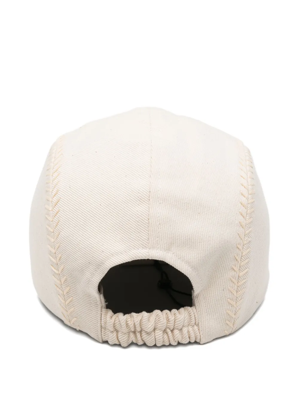 Jacquemus Logo-embroidered Cap In Neutral